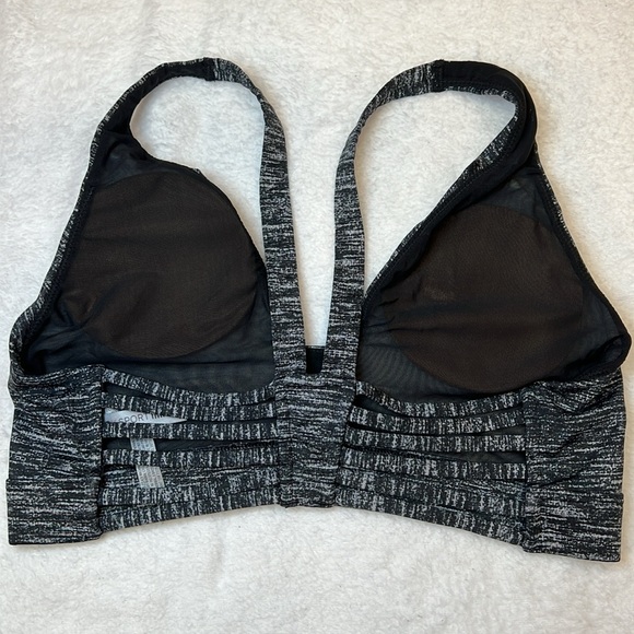 VSX Sport Sports Bra / Bralette. Size Small. EUC. Black Heathered with cute back - Picture 3 of 6
